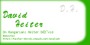 david heiter business card